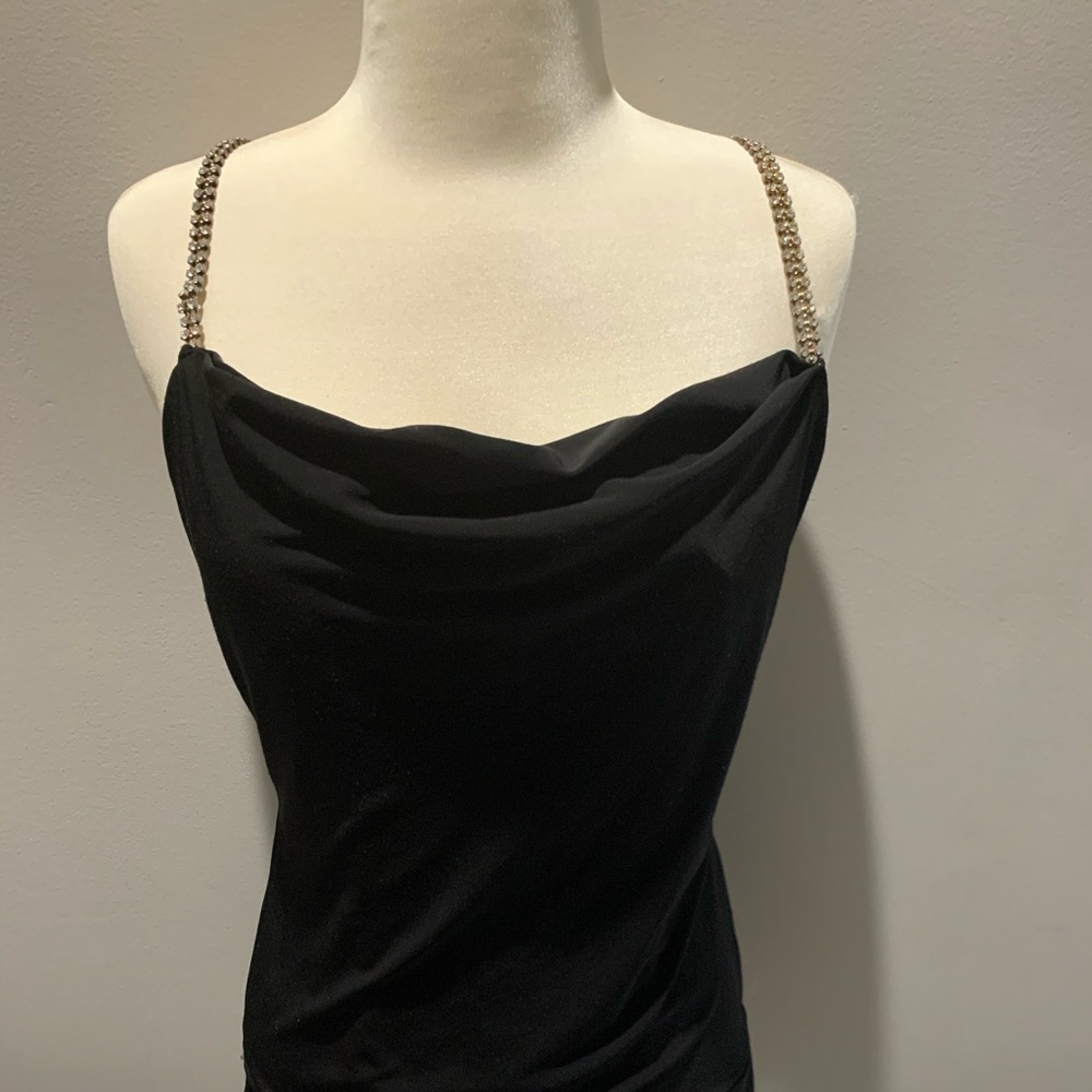Cache’ Imported Fabric Top w/Crystal Embellishment